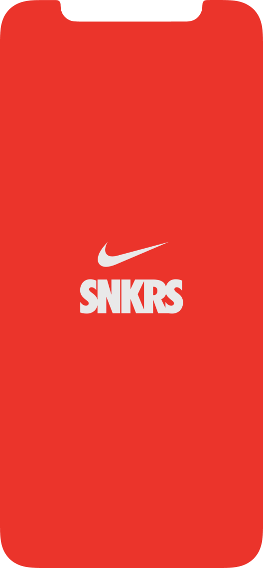 Loading screen of the number one sneaker app called Nike SNKRS.