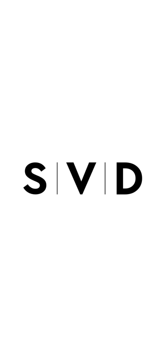 Loading screen of the SVD app with the SVD logo in the middle.